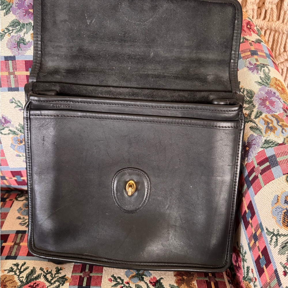 Vintage Coach Black Willis Top Handle Satchel - Picture 3 of 11